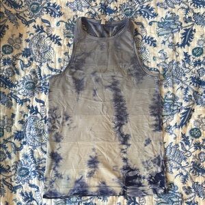Lululemon Blue Tie-Dye Tank Top